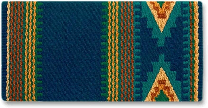 HUMAYL Saddlery Saddle Pad/Blanket for Horses Western Show Horse Saddle Blanket New Zealand Design Handmade Wool Saddle Blanket Top Wool Saddle Pad Regular Size : 34" L x 36" W x 1" inches PAD096