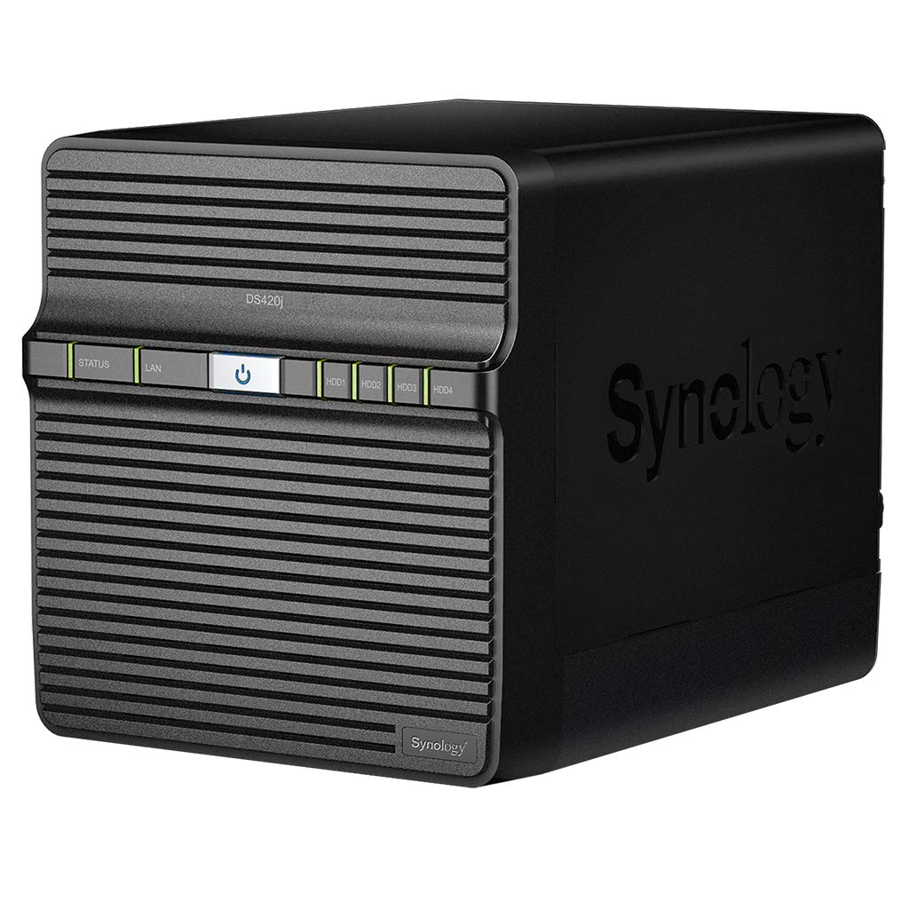 Synology DiskStation DS420j Network Attached Storage Drive (Black