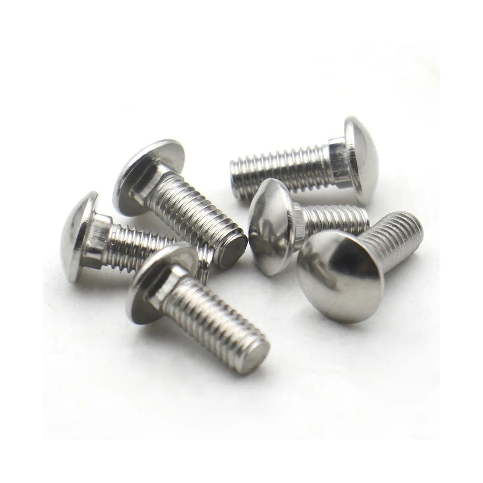 M3 M4 M5 M6 M8 M10 M12 Bulloni a testa tonda in acciaio inossidabile 304 Viti a collo quadrato a testa tonda Bulloni for macchina for mensola Fissaggio in metallo for legno(90mm,M8 (10pcs))