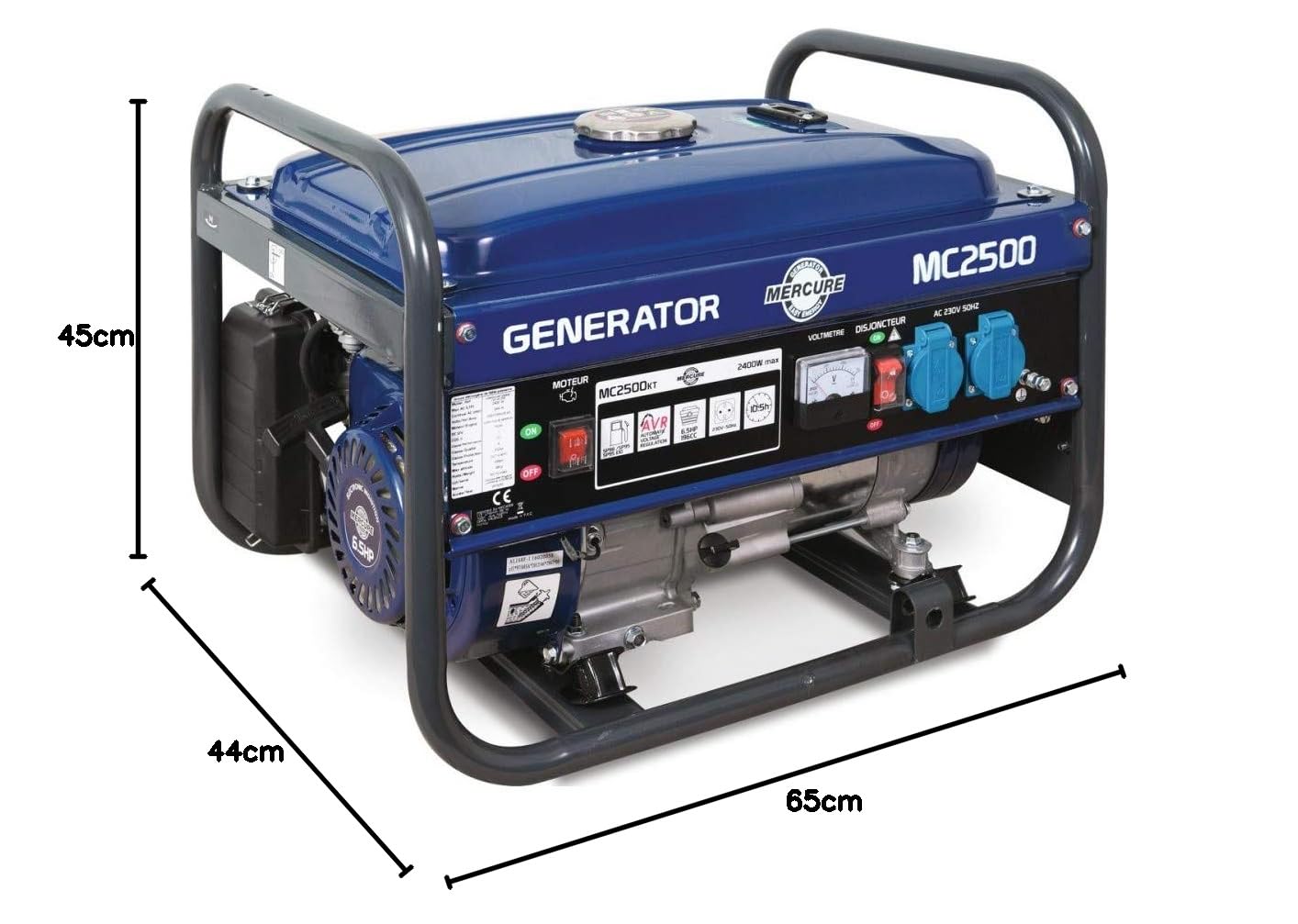 Mecafer Generatore di benzina SP, 2400 W max, regolazione AVR