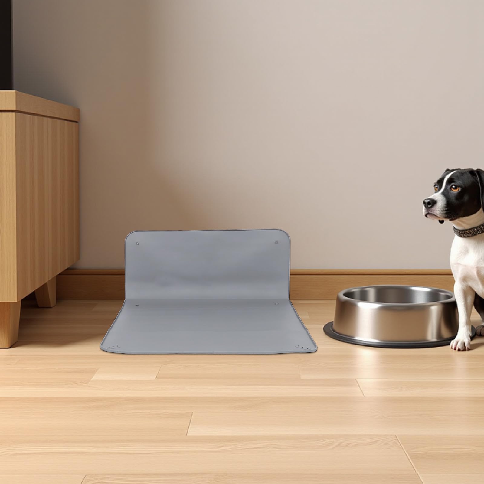 Artibetter Soporte Antideslizante y Resistente a Fugas Plegable de Silicona con Ventosas para Almohadilla de Entrenamiento para Perros Adecuado para Uso en Exteriores y Viajes