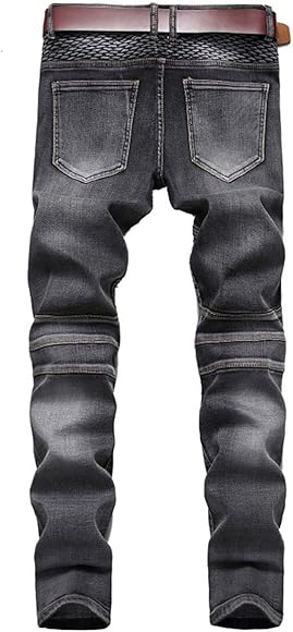 Amazon.co.jp: [LOKIPONG] メンズバイク用パンツ デニムジーンズ 膝プロテクター付き メンズジーンズ ストレート  ライダースパンツ ライディングパンツ バイクズボン スキニー ロングパンツ 春夏秋冬 チノパン 普段着 : 車＆バイク