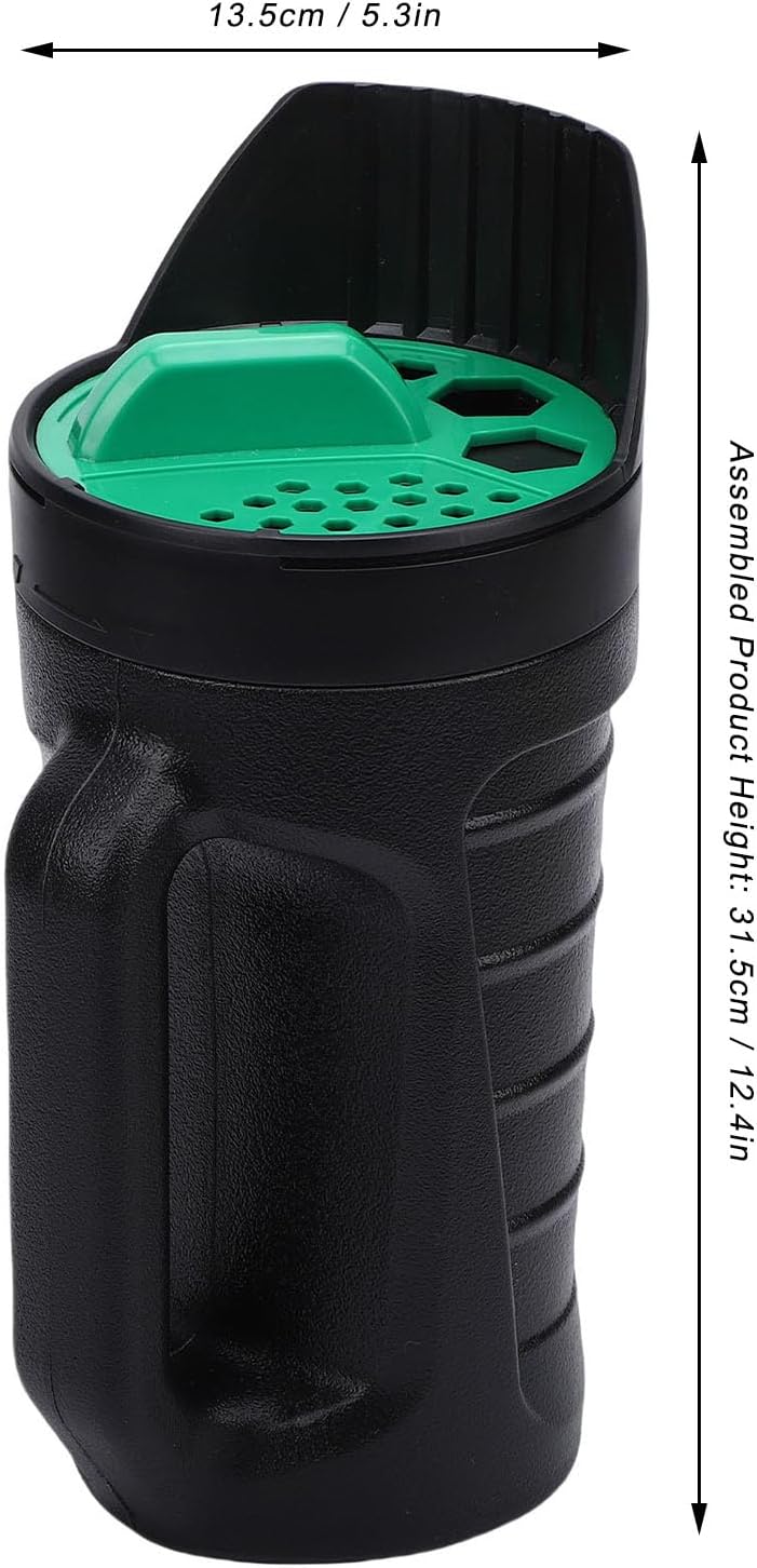 Zopsc Ergonomic Hand Held Salt Spreader with Large Capacity for Lawn Care Lightweight for Gardening Tasks