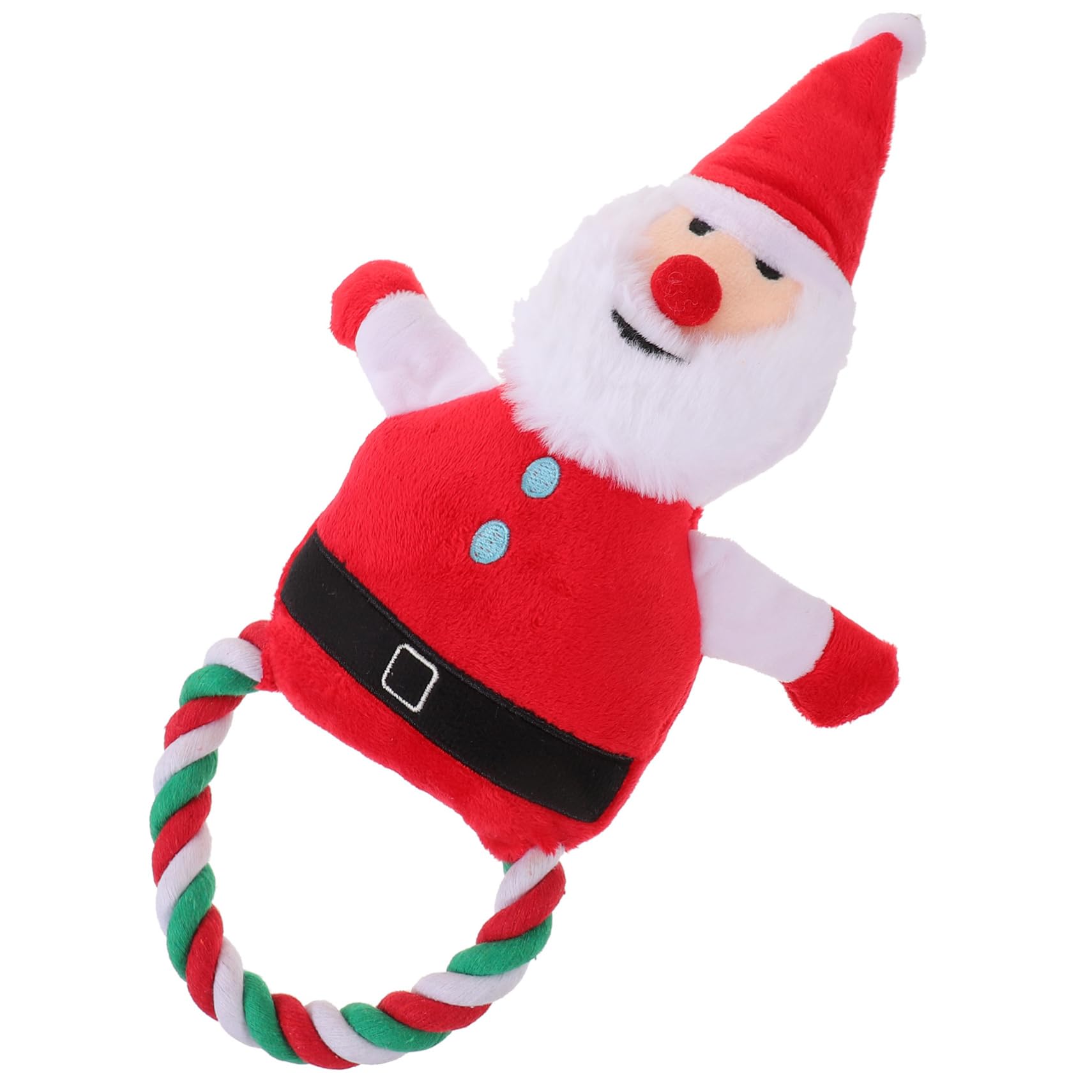 BESPORTBLE 4stücke Kautschuk Quietschspielzeug Für Hunde Weihnachtsmann-Design Interaktives Kauspielzeug Für Welpen Und Hunde Langlebig Unterhaltsam Und Zahnreinigend Für Spiel Und