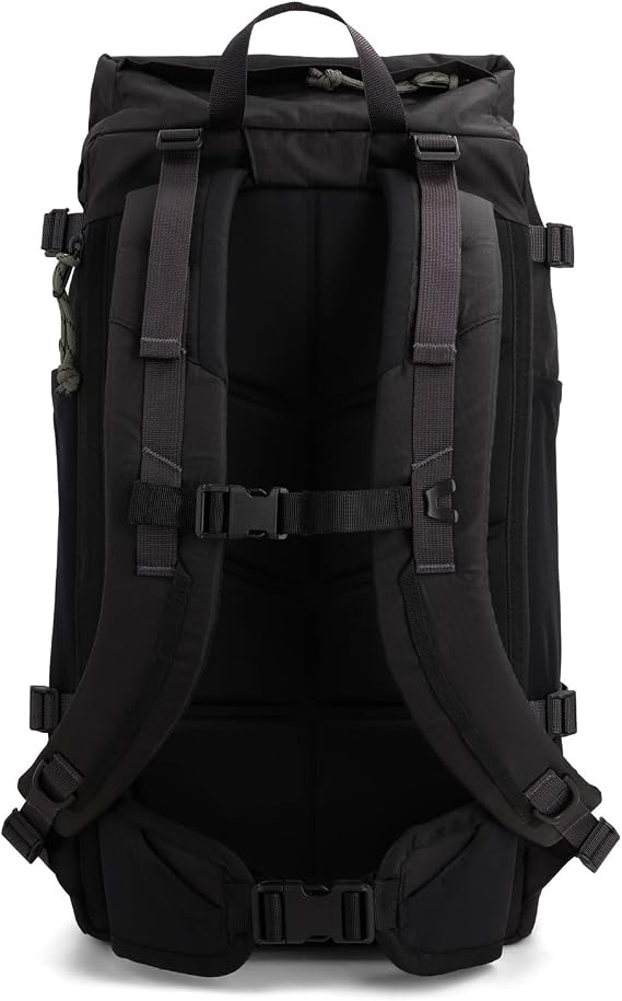 Topo Designs Rover Trail Pack 22L, Molded Back Panel, Waist Belt, Water Bottle Pockets (Black/Neutral)