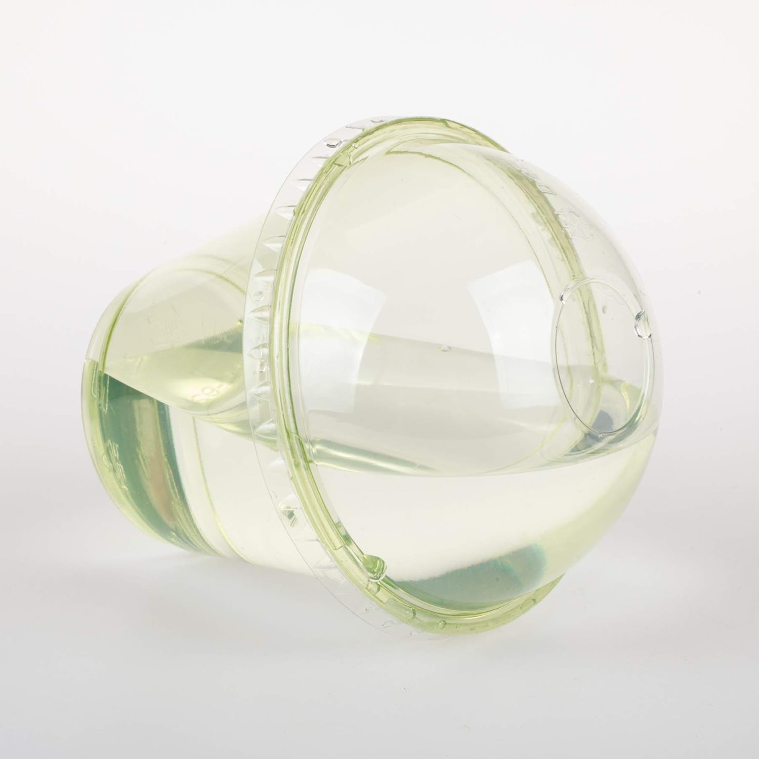 Golden Apple, 9oz-50sets Green Plastic Cups with Clear Dome lids No Hole… - Image 3