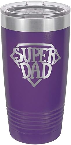 Vaso con pajita de 20 onzas con grabado láser para viaje, comparar con Yeti Rambler, regalo ideal para el día del padre y cumpleaños  OnlyGifts.com,