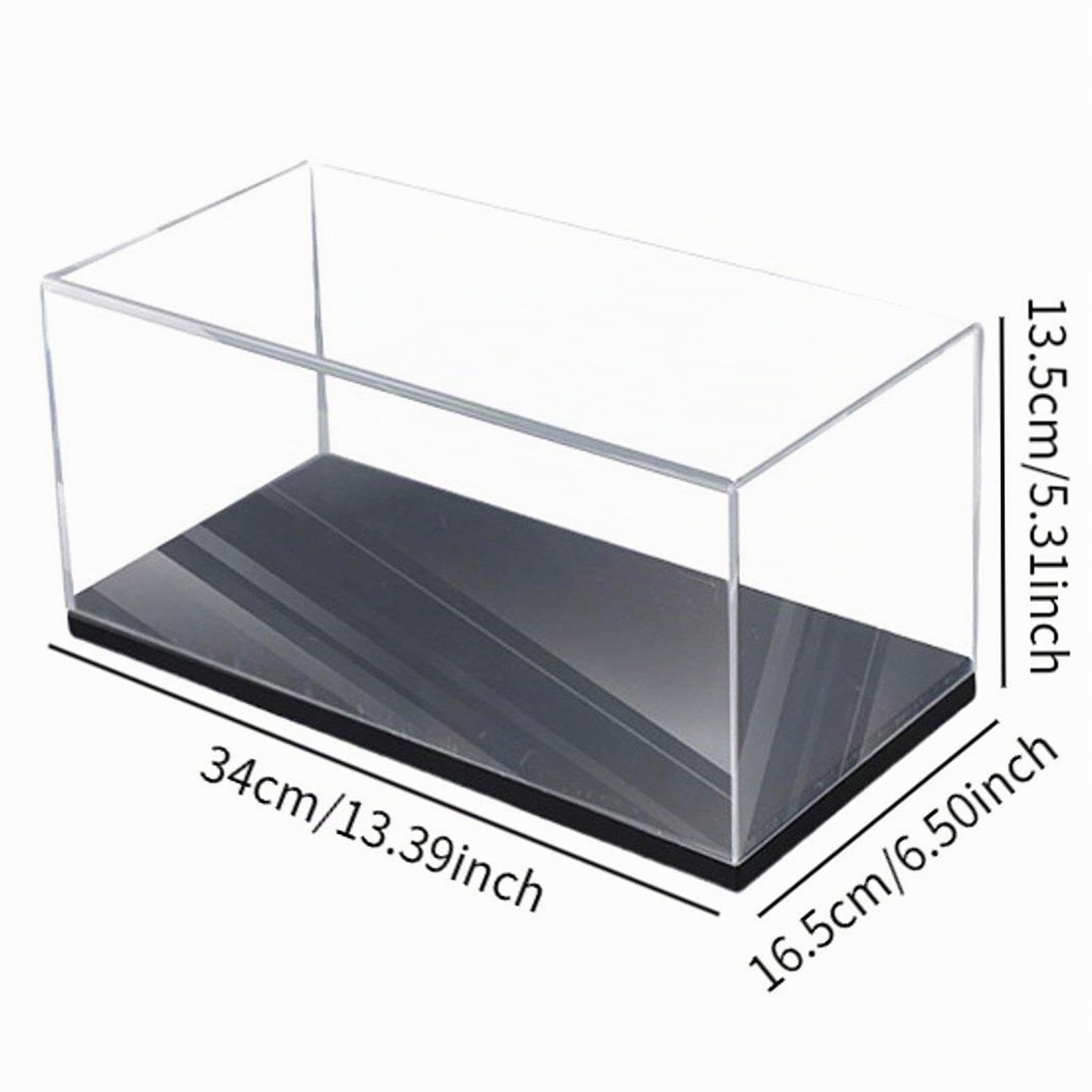 Boîte de Collection en Acrylique, Vitrine Anti-Poussière et Transparente 1/18, Présentoir Empilable et Protégé, Vitrine pour Modèles Réduits, Collections et Figurines, Format 34x16x13 cm