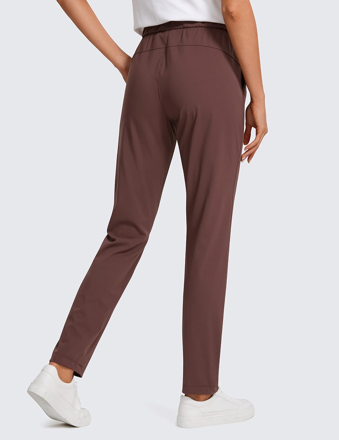 CRZ YOGA Womens 4-Way Stretch Pants Tall 29" - Sweatpants Travel Outdoor Workout Athletic Pockets Trousers