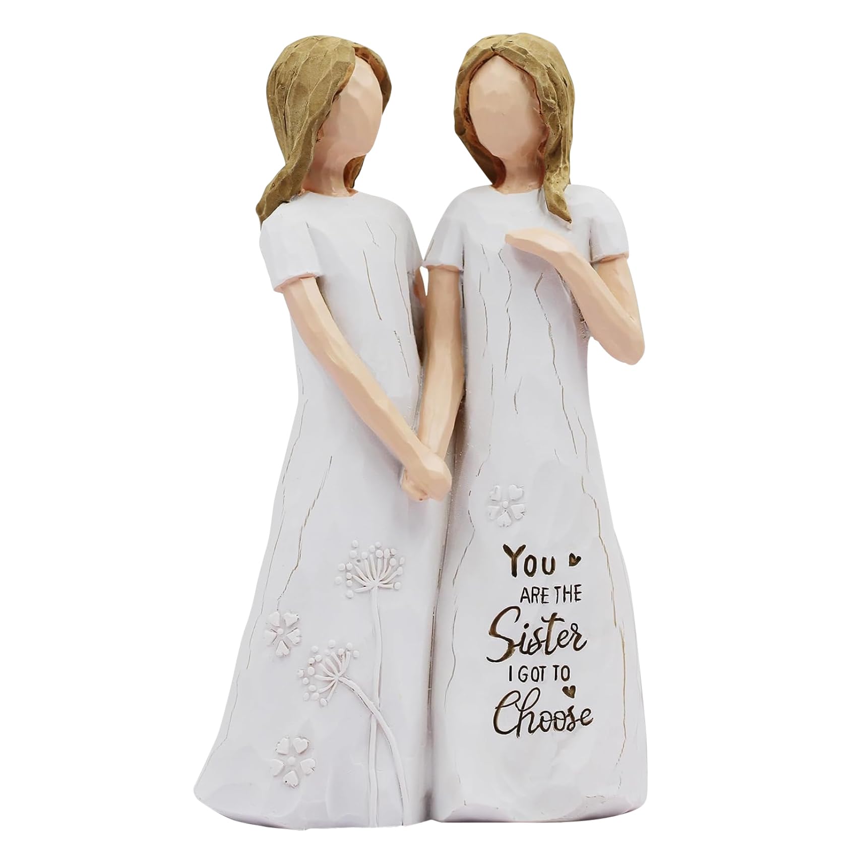 Hoveeluty Women's 1Pc Friendship Gifts For Sculpted Hand-Painted Sister Birthday Gifts-You Are The Sister I Got To Choose-Waterproof Resin Funny Gifts For Friends You Are The Sister I Got To Choose Funny Gifts