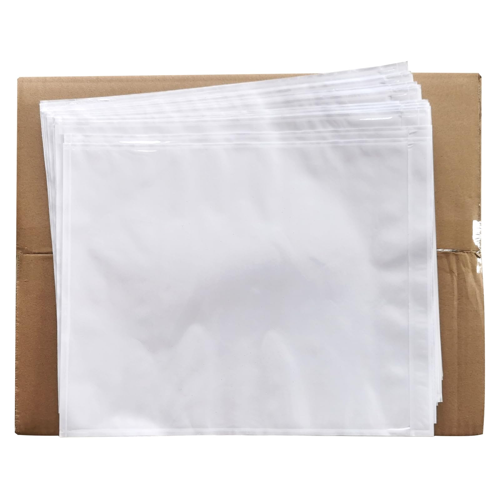 500 Pcs 9.5 x 12 Clear Packing List Envelopes Compatible with 8.5 x 11 inch Packing Envelopes for Shipping Mailing Pouch Enclosed Bags with Packing Slips Invoice Label
