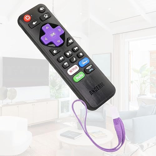 Miniatura 3 de ANDERIC RRST01.3 para Roku Learning Universal con NetflixDisneyHuluTienda 1-Device Control remoto universal