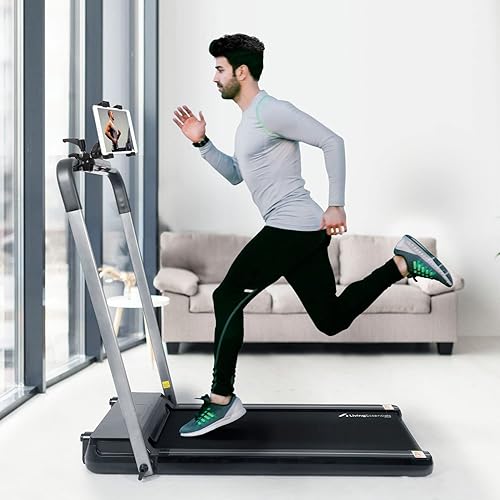 Miniatura 2 de iTODOS Soporte para tablet para bicicleta giratoria, cochecito, cinta de correr, carrito de golf, silla de ruedas, bicicleta estacionaria, soporte