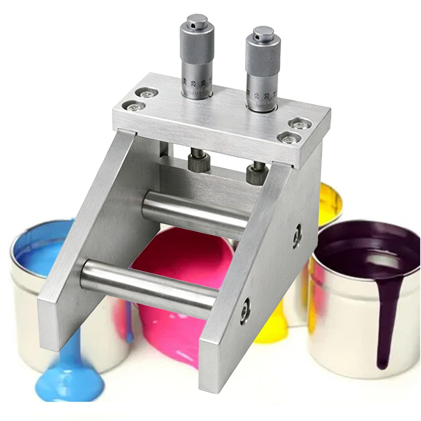 Genérico Aplicador de película Ajustable con micrómetro, Cuchilla Doctora de Laboratorio, Rango de Ajuste de Espesor: 0–3500 μm, for Revestimiento de Vidrio y Placas de plástico(55MM)