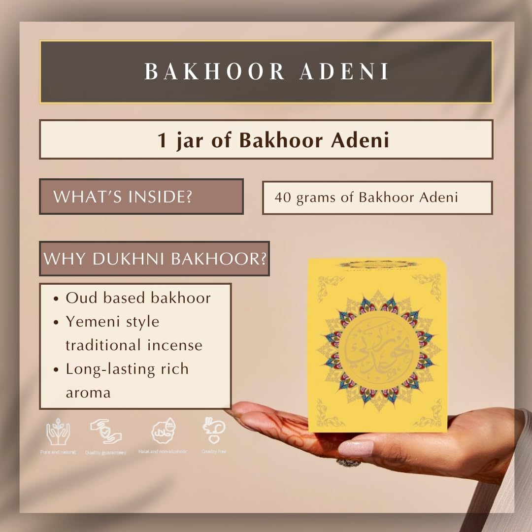 Bakhoor Sheeba & Adeni Yemeni Oud Bakhoor |2 x 40 gram Jars | Authentic Arabic Oudh Incense Bakhour | Perfect for Prayer Time & Gifting for Muslim Men & Women | for Charcoal and Electric Burner