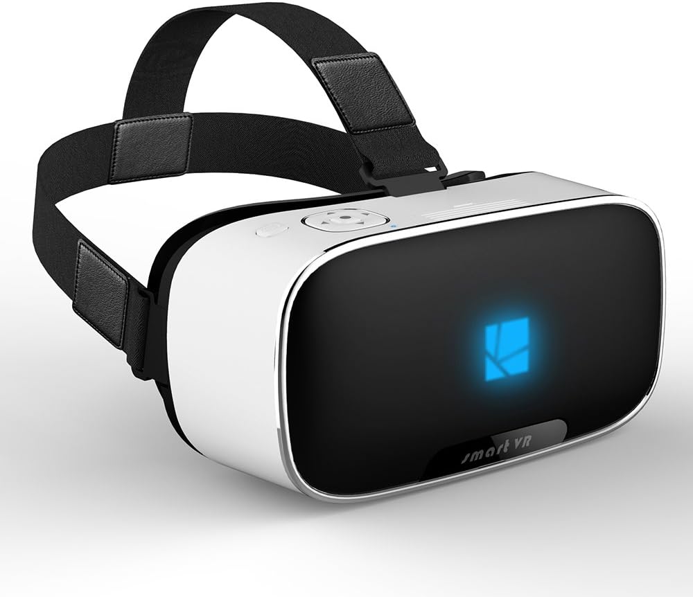 Lenkewi-V1 Smart 3D VR Headset All in One VR Headsets,Virtual Reality Glasses Android 5.1 system HD screen 360 Viewing,Support Wifi 2.4G Bluetooth 2G/16GB T-Flash Card