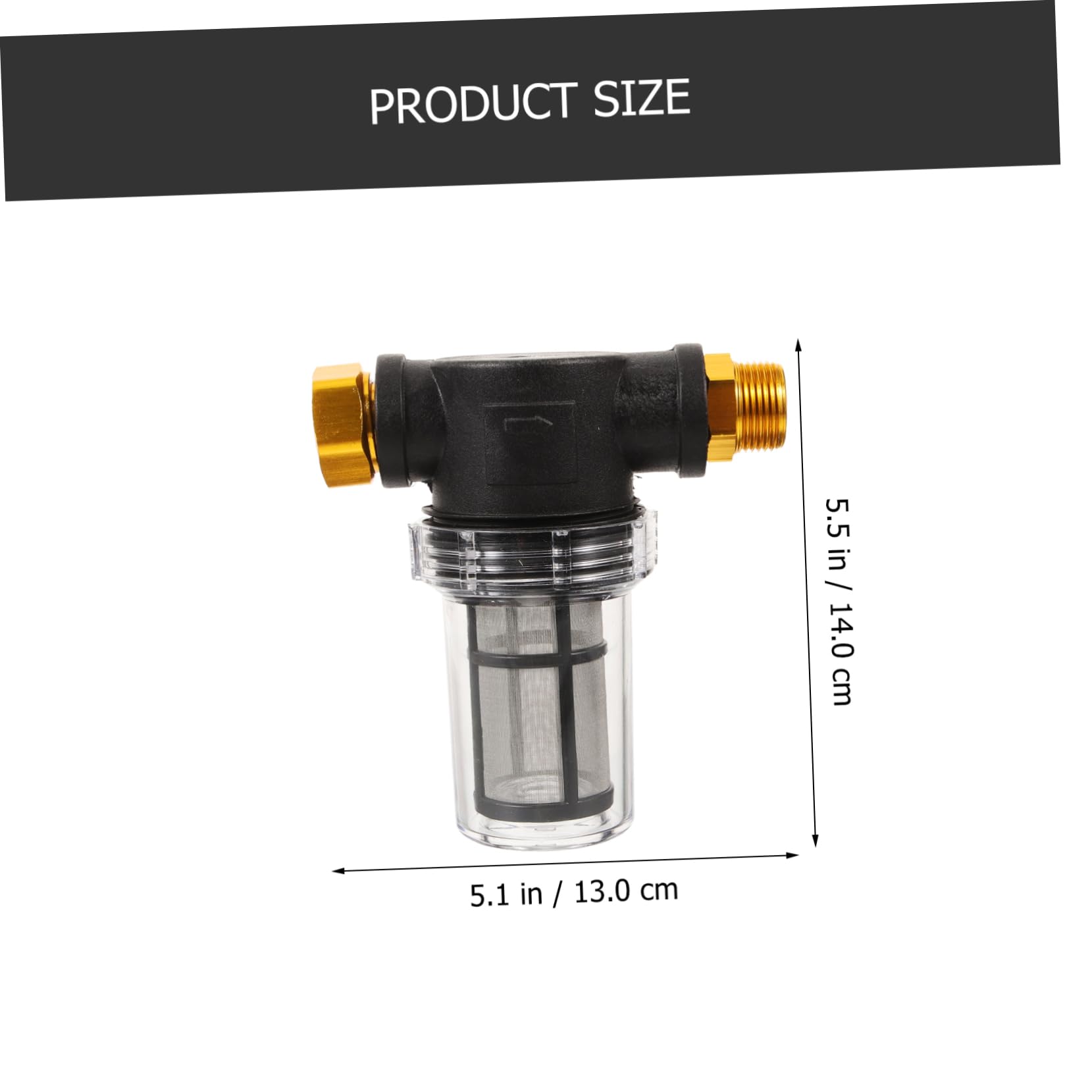 TOYANDONA Wasserfilter Für Gartenhochdruckreiniger Tragbarer Sedimentfilter Zulauffilter Für Hochdruckreiniger Waschsedimentfilter Praktischer Schlauchfilter