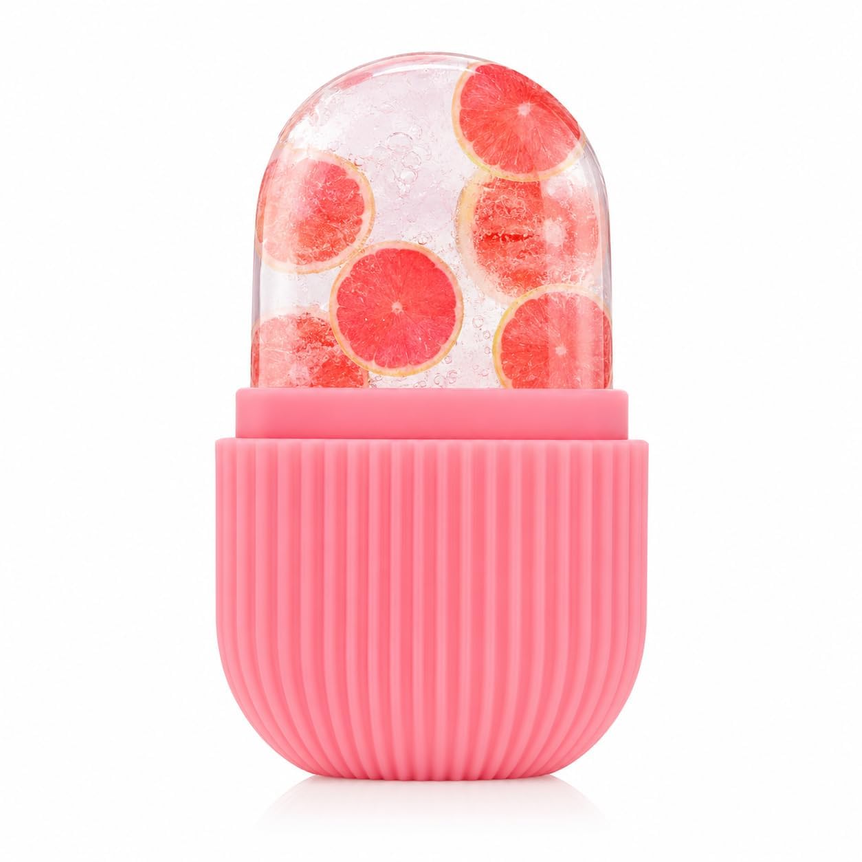 Facial Ice Roller for Face & Eyes | Reusable Silicone Ice Face Roller | Skin Cooling Massager for Puffiness, Dark Circles, Pore Tightening & Glowing Skin | DIY Ice Therapy Beauty Tool (Pink)-image-33