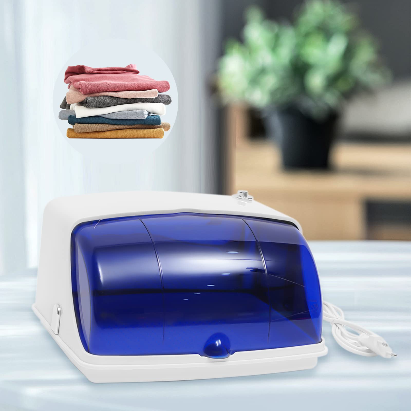 MINRS Esterilizador UV grande para herramientas de uñas, esterilizador multifuncional con ajuste de temporizador y pantalla LED para peluquería, spa, salón de uñas, 5 W, 220-240 V
