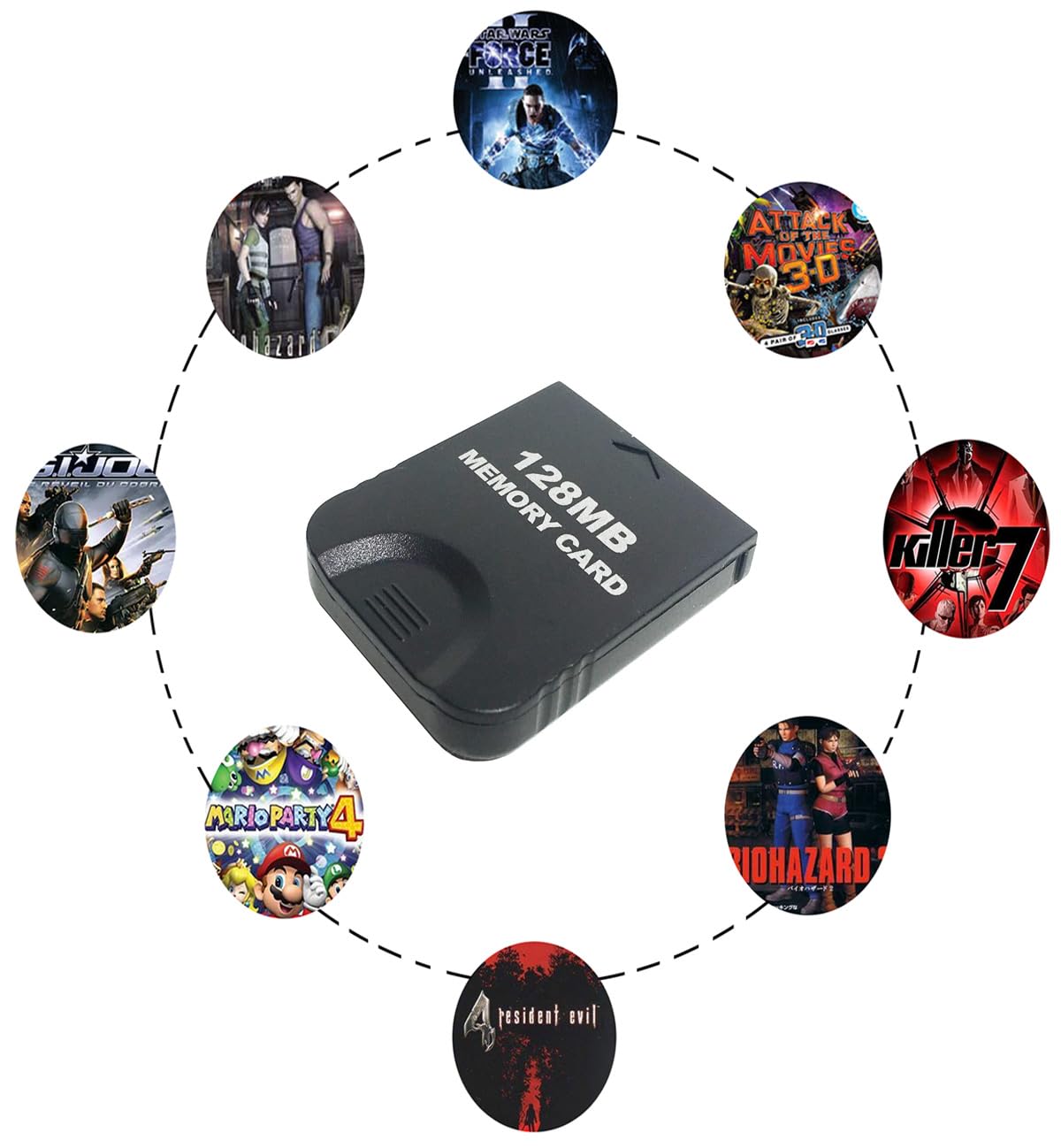 Amazon.com: Hyamass 128MB(2043 Blocks) Gamecube Memory Card for