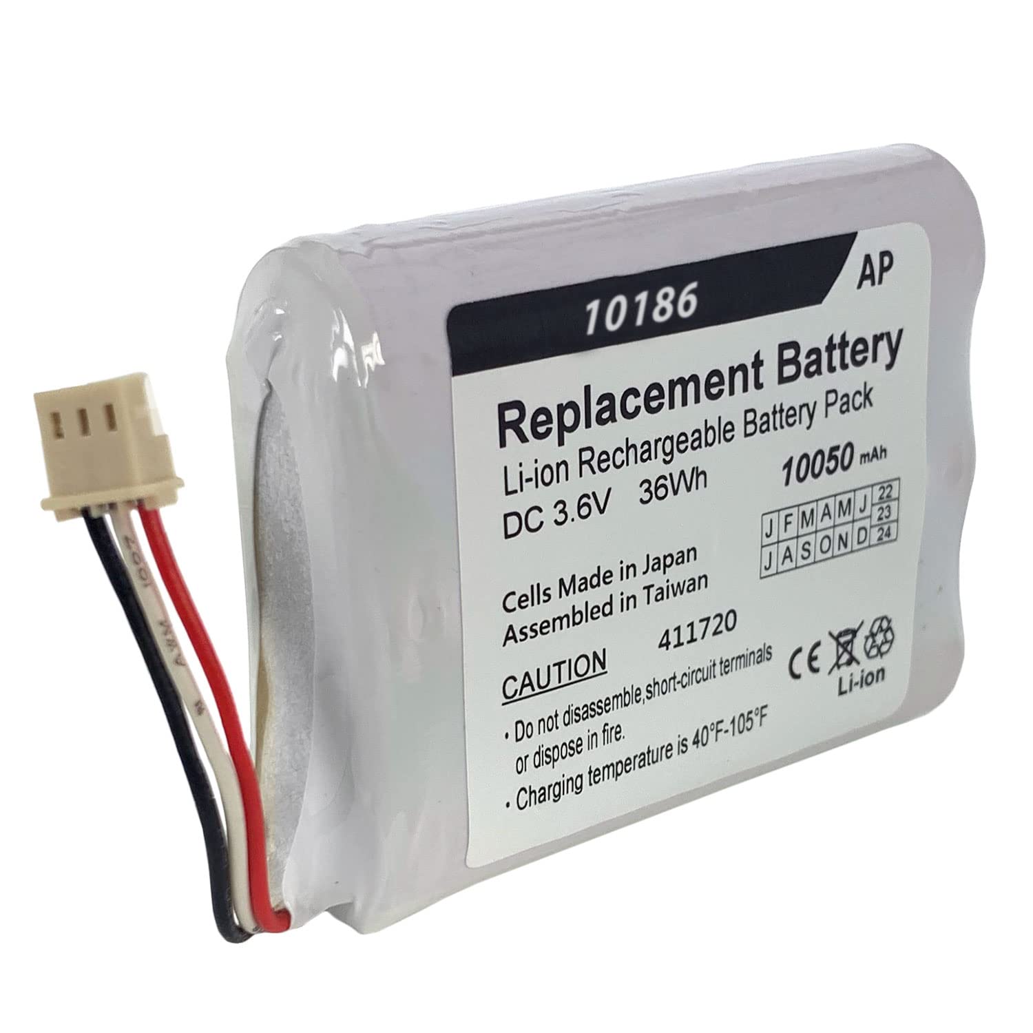 Artisan Power Replacement Battery Pack for ADT Command Security Panel: 300-10186. for ADT5AIO-1,(-2, -3), ADT7AIO-1, and Honeywell AIO5, AIO7.