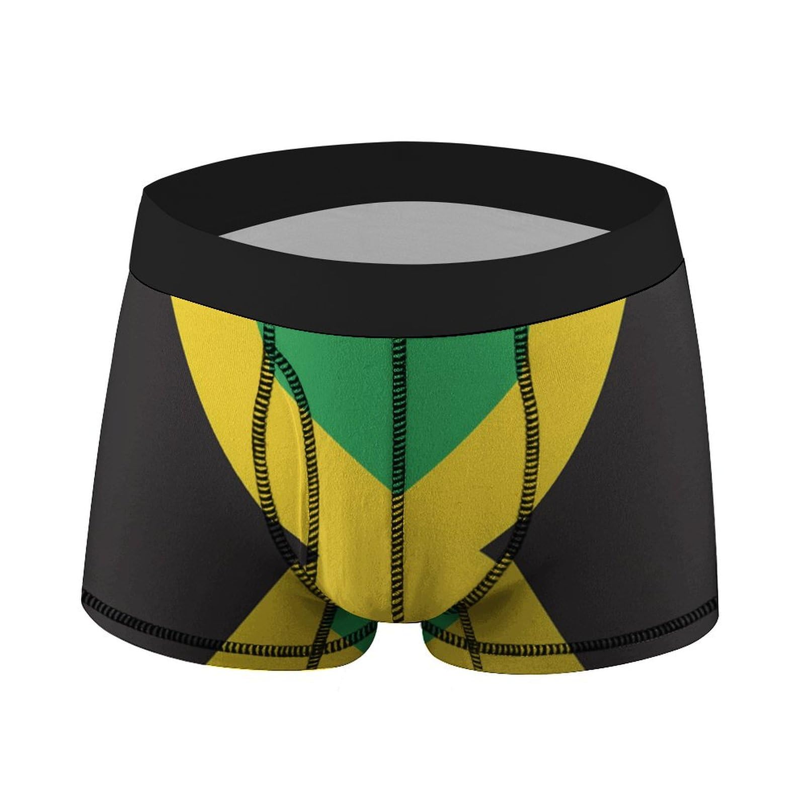 FJQWKLF Jamaican Flag Men's Boxer Briefs Breathable Stretch Underwear Soft Underpant
