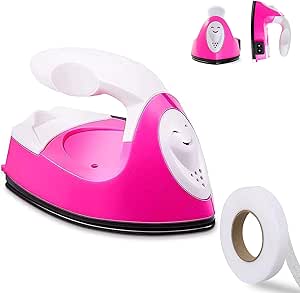 Mini Craft Iron Heat Press Machine - Portable Small Iron For DIY Projects With Non-Slip Mats