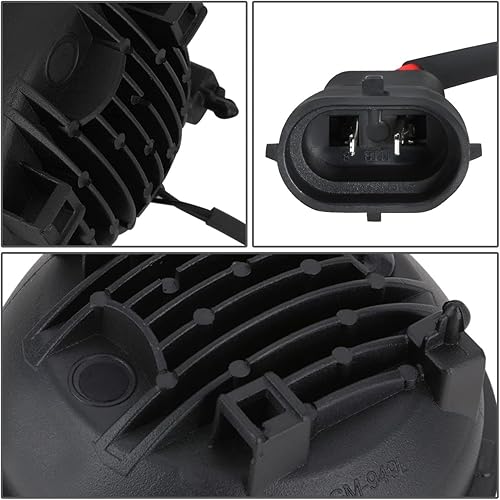 Miniatura 5 de DNA MOTORING FL-ZTL-370-CH - Par de faros antiniebla LED completos compatibles con Sierra 1500Sierra 2500 3500 2007-2014, lente transparente, con