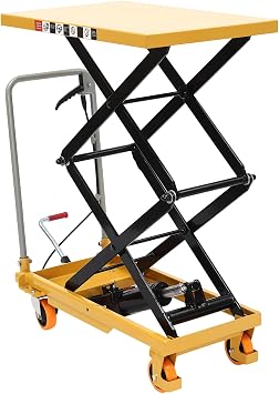 Hydraulic Lift Table Cart 770lbs Hydraulic Single Scissor Lift Table Q235 Steel