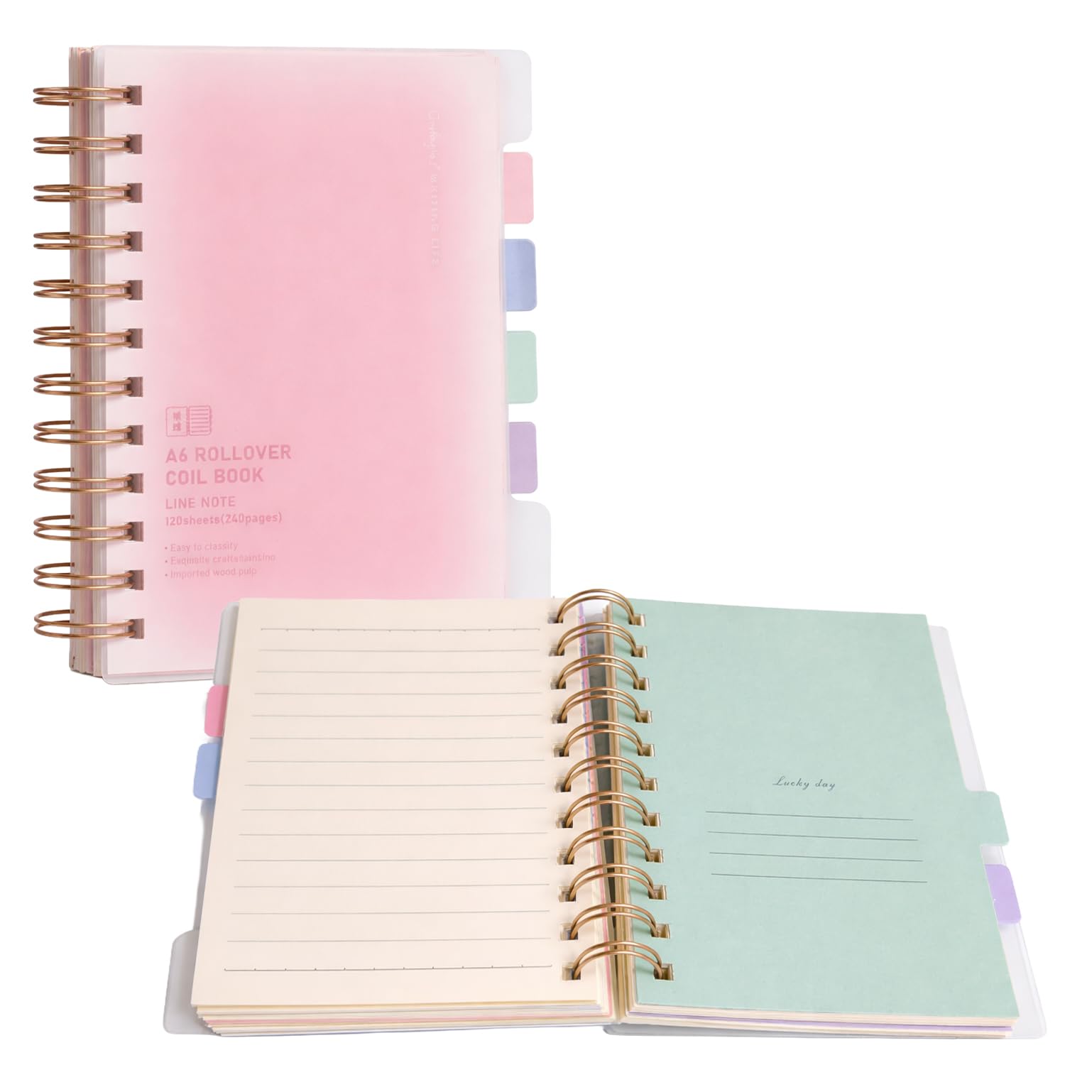 FunBlast Diary for Girls – Spiral Notebook Diary, Ruled Notebooks for Boys & Girls, Cute Kawaii Stationery, Aesthetic A6 Size Journal Diary – 240 Pages (Pink)-image-36