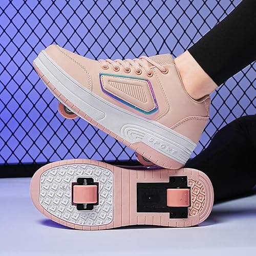 Ylllu Kids Led Usb Charging Roller Skate Shoes With Wheel Shoes Light Up Roller Shoes Usb Rechargeable Roller Sneakers For Girls Boys Children Best Gift thumb #2