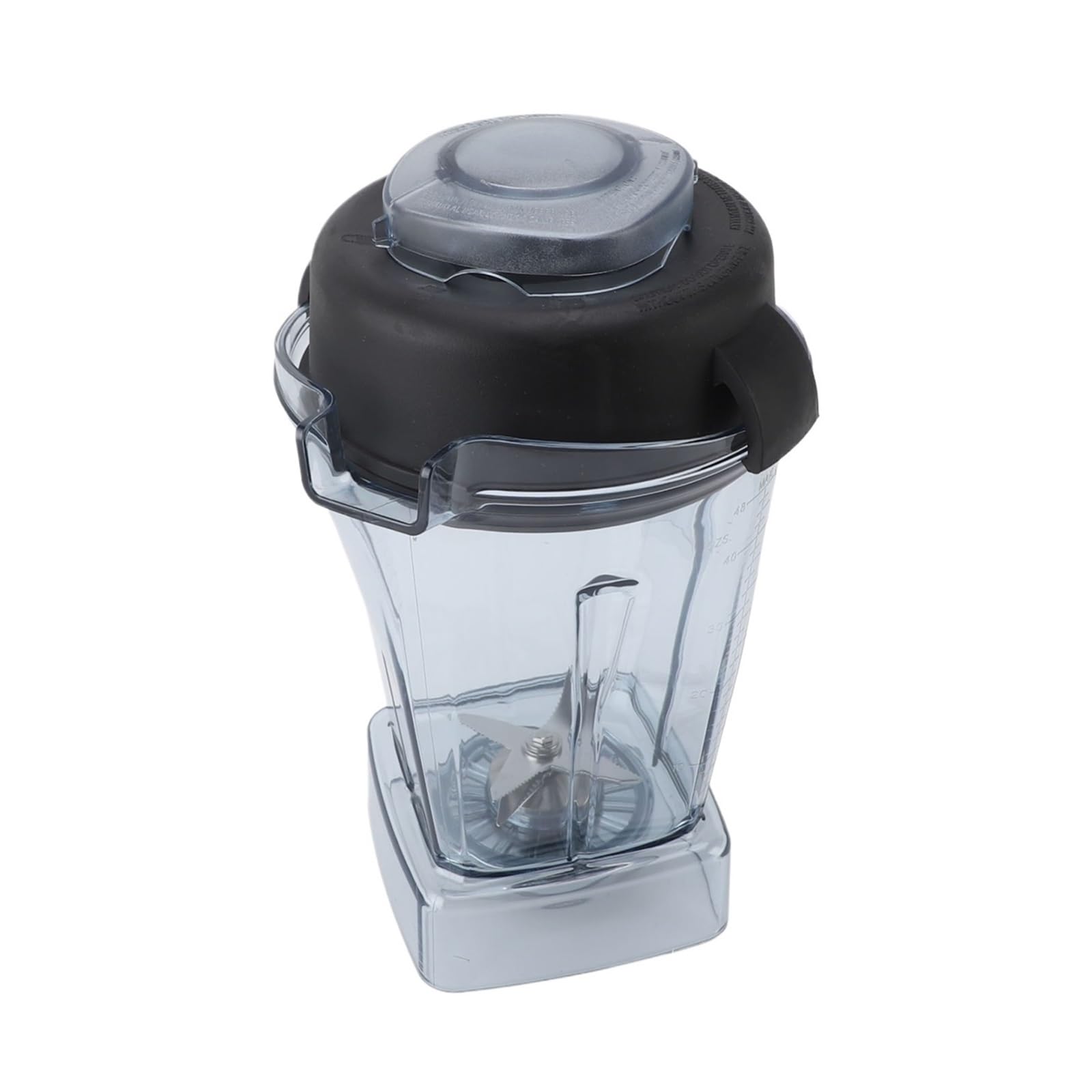 Récipient de remplacement for mélangeur, pichet scellé transparent en caoutchouc ABS de 48oz avec lame et couvercle en acier inoxydable