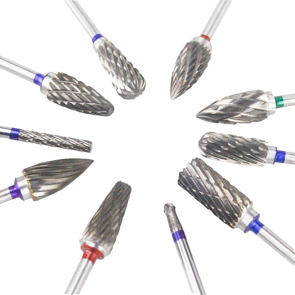 Airgoesin 10pcs Carbide Burs Pack B