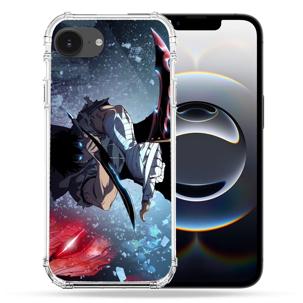 Cokitec Reinforced Case for iPhone 16e Manga Solo Leveling Sung Sword