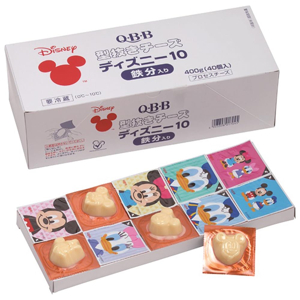 Amazon | [冷蔵] 六甲バター 型抜きチーズ ディズニー 鉄分入り 10g×40