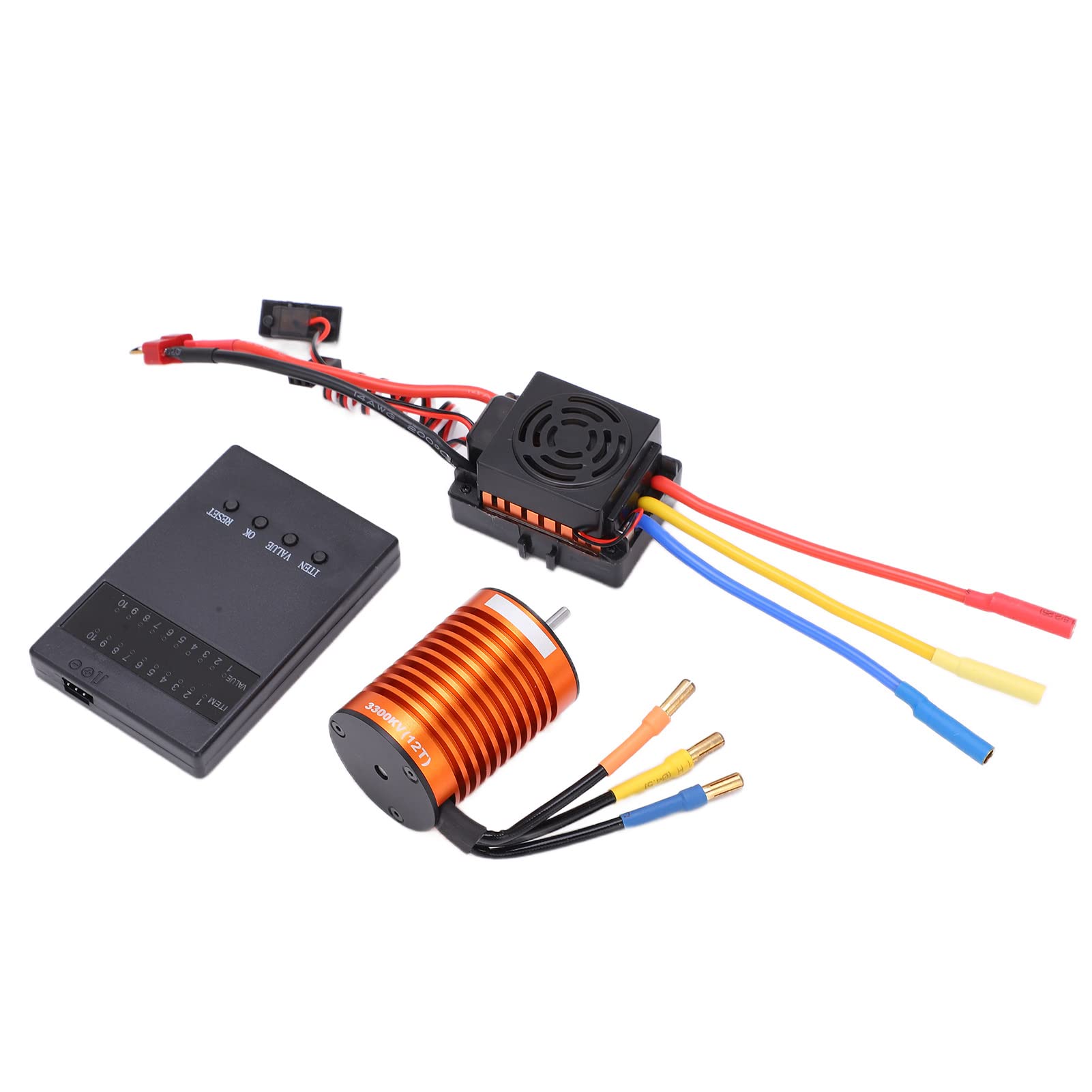 Zestaw Silnika Bezszczotkowego F540 do Samochodów RC w Skali 1/10 | Trwały stop aluminium, wodoodporność 60A ESC, wydajne uzwojenia miedziane, konstrukcja o wysokim momencie obrotowym