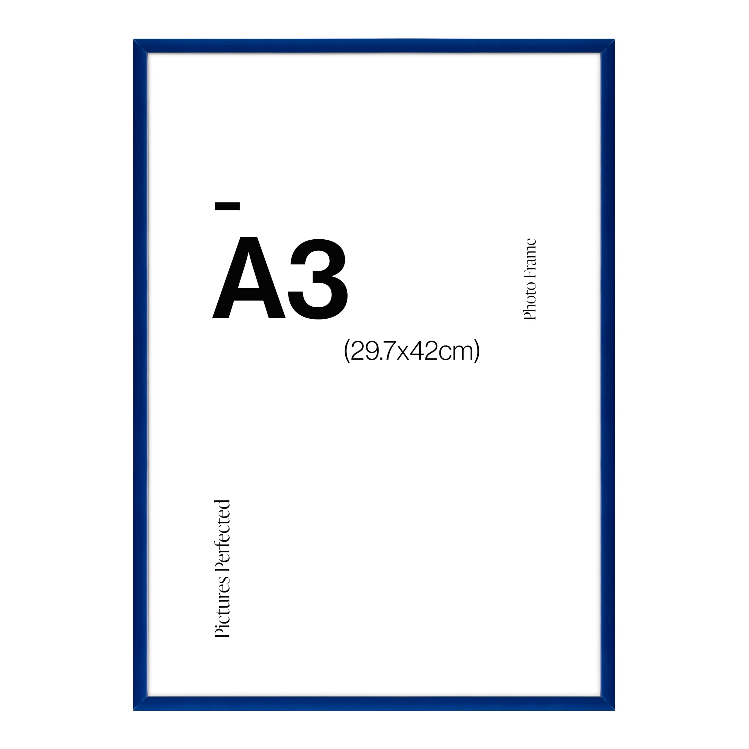 Modern Blue A3 Photo Frame for A3 (29.7 x 42cm) Photos or Pictures