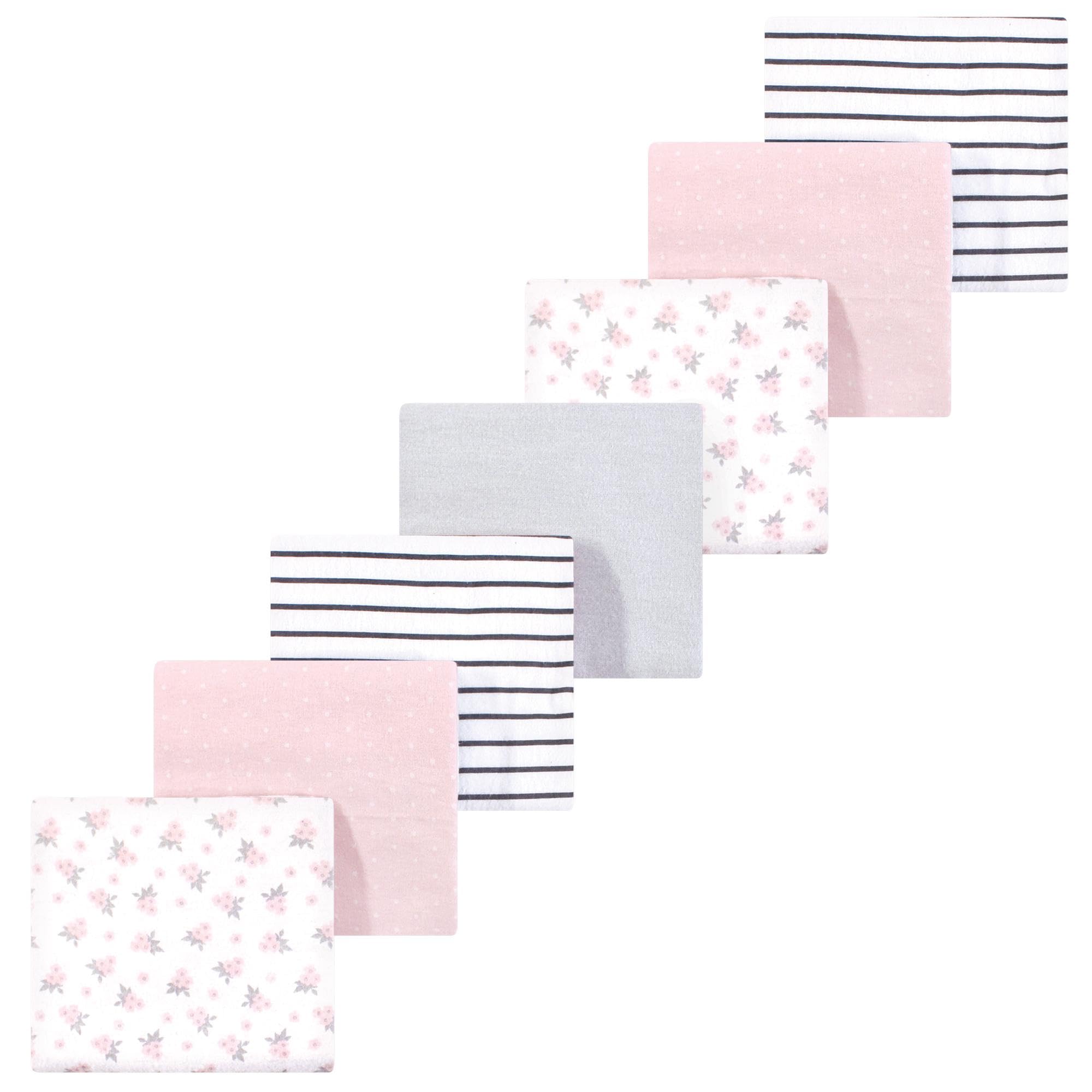 Luvable Friends Little Treasure Flannel Receiving Blankets 7pk