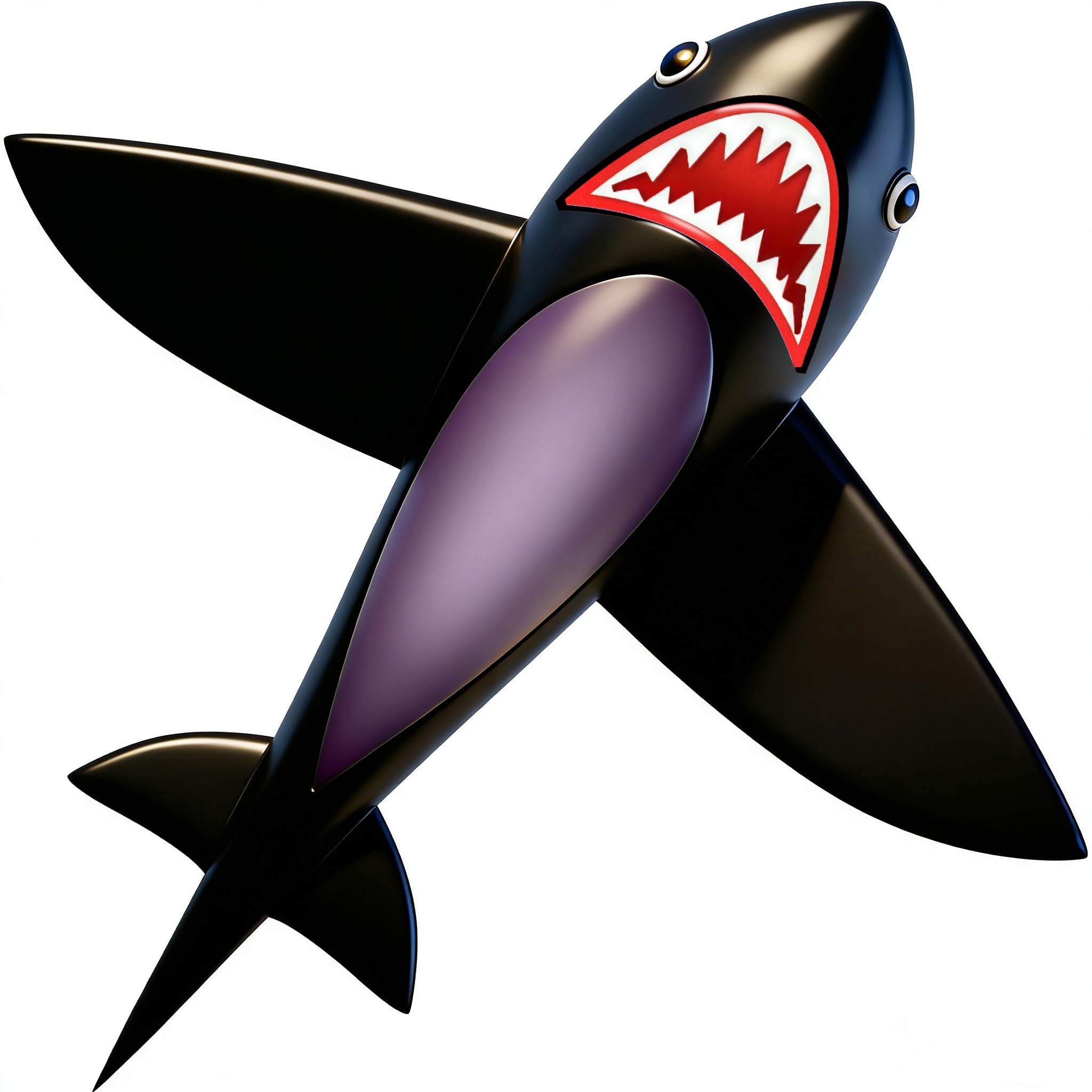 HENGDA KITE for Kids Lifelike Black Shark Kite Single Line Kite Flying for Children Kids Outdoor Toys Beach Park Playing