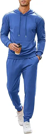 COOFANDY Men's Tracksuit 2 Piece Hoodie Sweatsuit Sets Casual Jogging Athletic Suits
