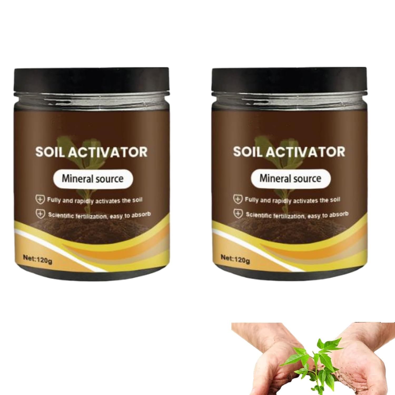 Soil Pro Activator for Plants, Soil Activator Mineral Source, Soil Improvement Loosening Agent, Plant Growth Enhance Supplement, Unlock Explosive Plant Growth, Soil Activator for Plants (2Pcs)