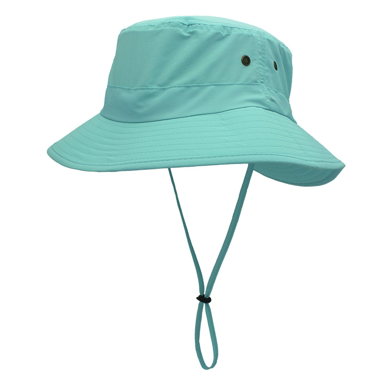 Magracy Unisex Ladies UPF 50+ Sun Hat Summer Wide Brim Bucket Hat for Womens Safari Hats for Fishing Gardening Aqua Blue