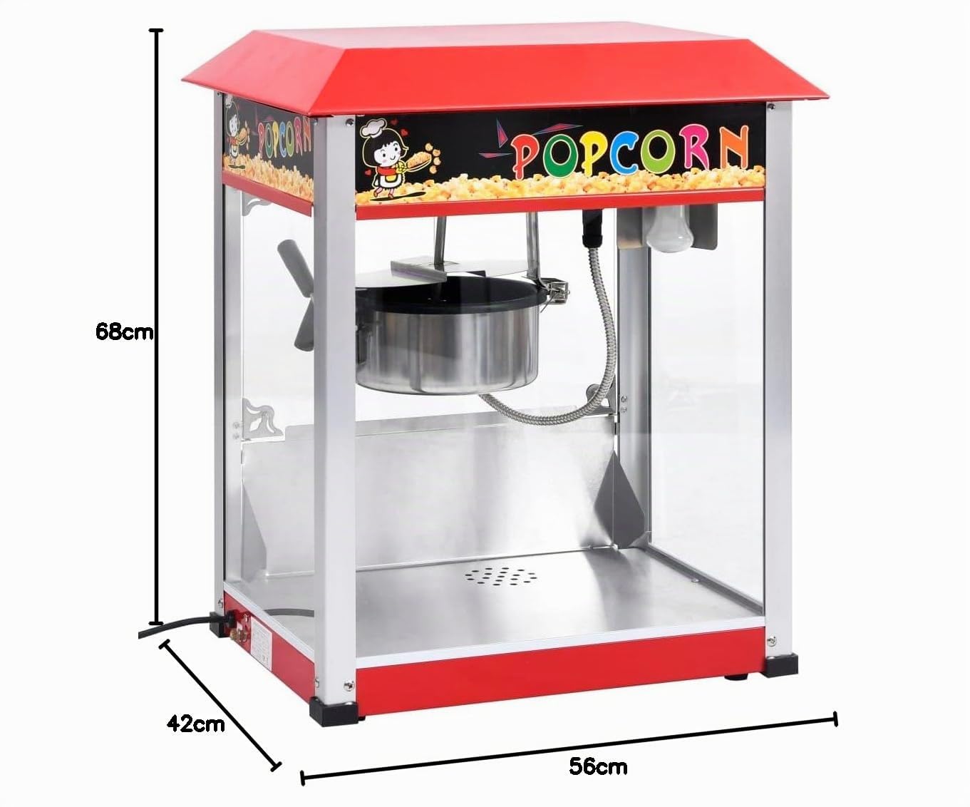 vidaXL - Popcornmaschinen - Popcornmaschine mit Teflon-Kochtopf 1400 W