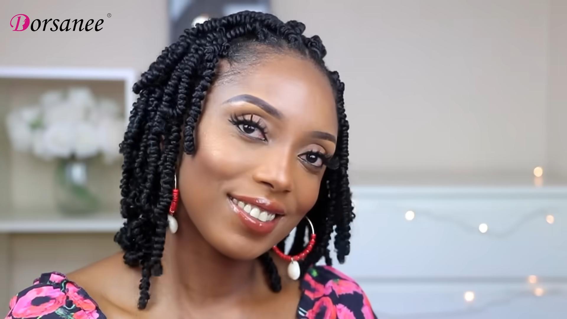 Amazon.com : Dorsanee Pre-twisted Spring Twist Crochet Hair 8 Inch