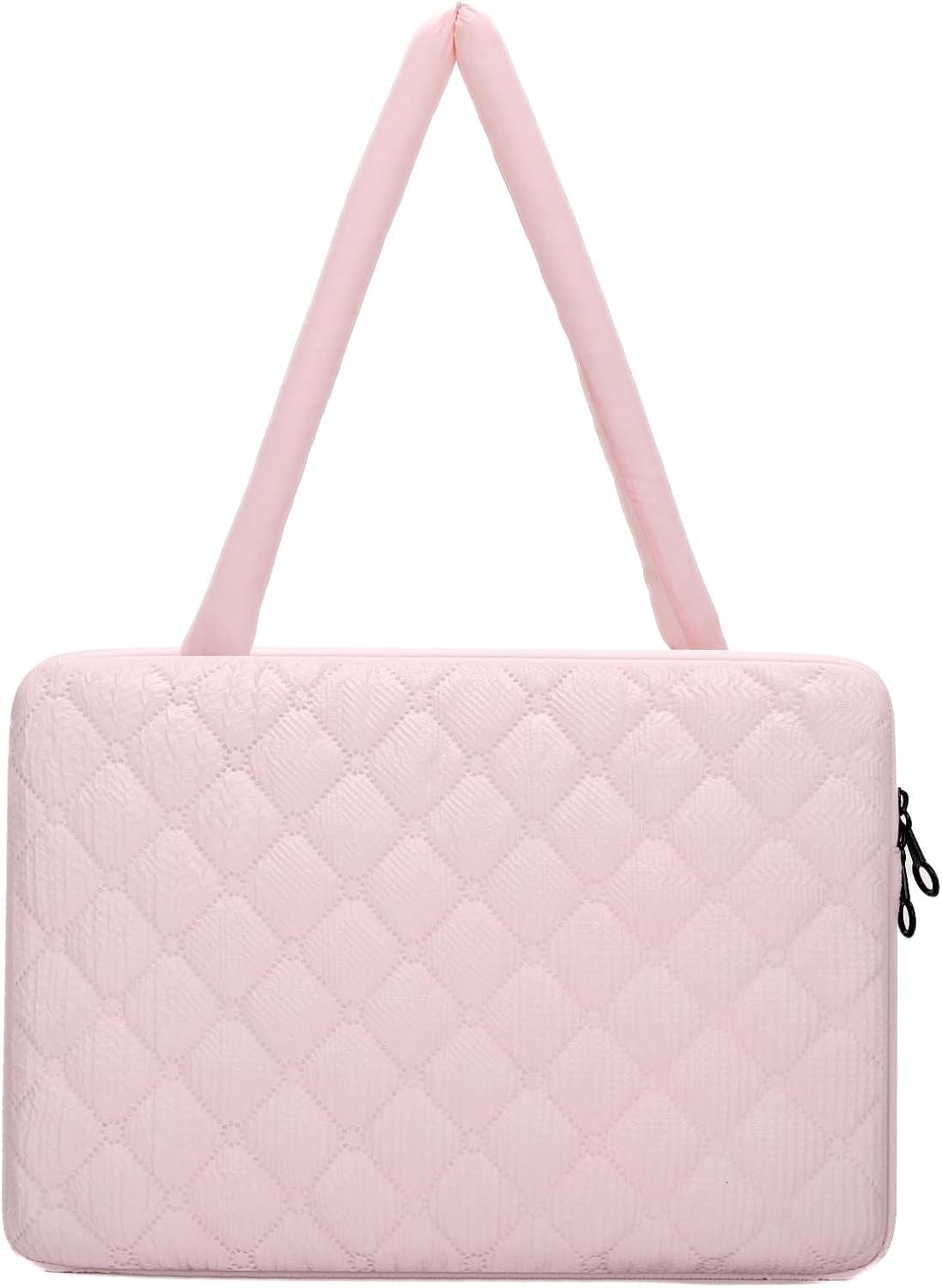 Estetyczna pikowana torba na komputer dla kobiet pikowana torba na laptopa lekka wyściełana torba na komputer z uchwytem 33-38 cm odporna na wstrząsy