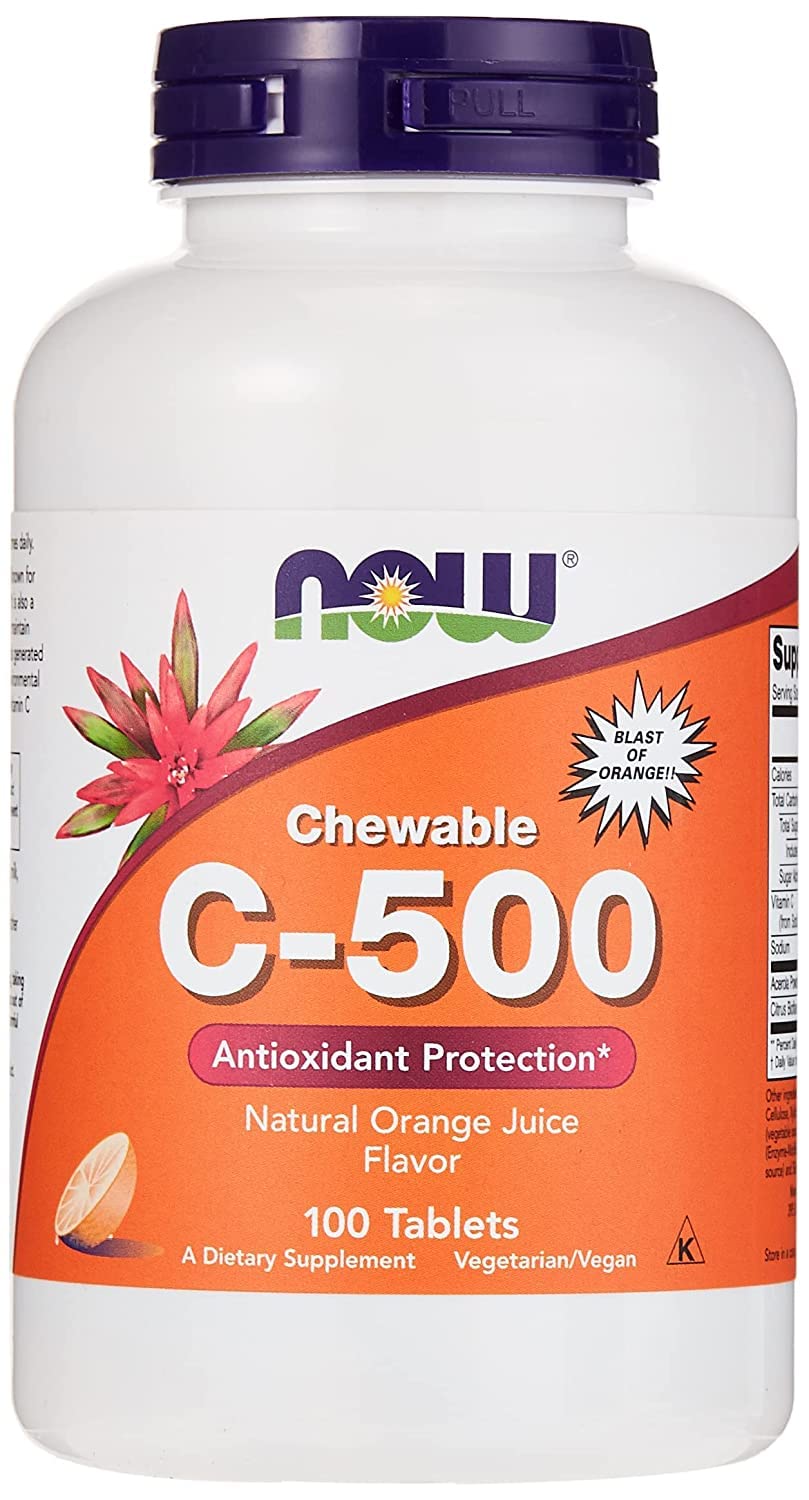 C-500 Vitamin C Chewable Tablet For Antioxidant Support, Pack of 100's