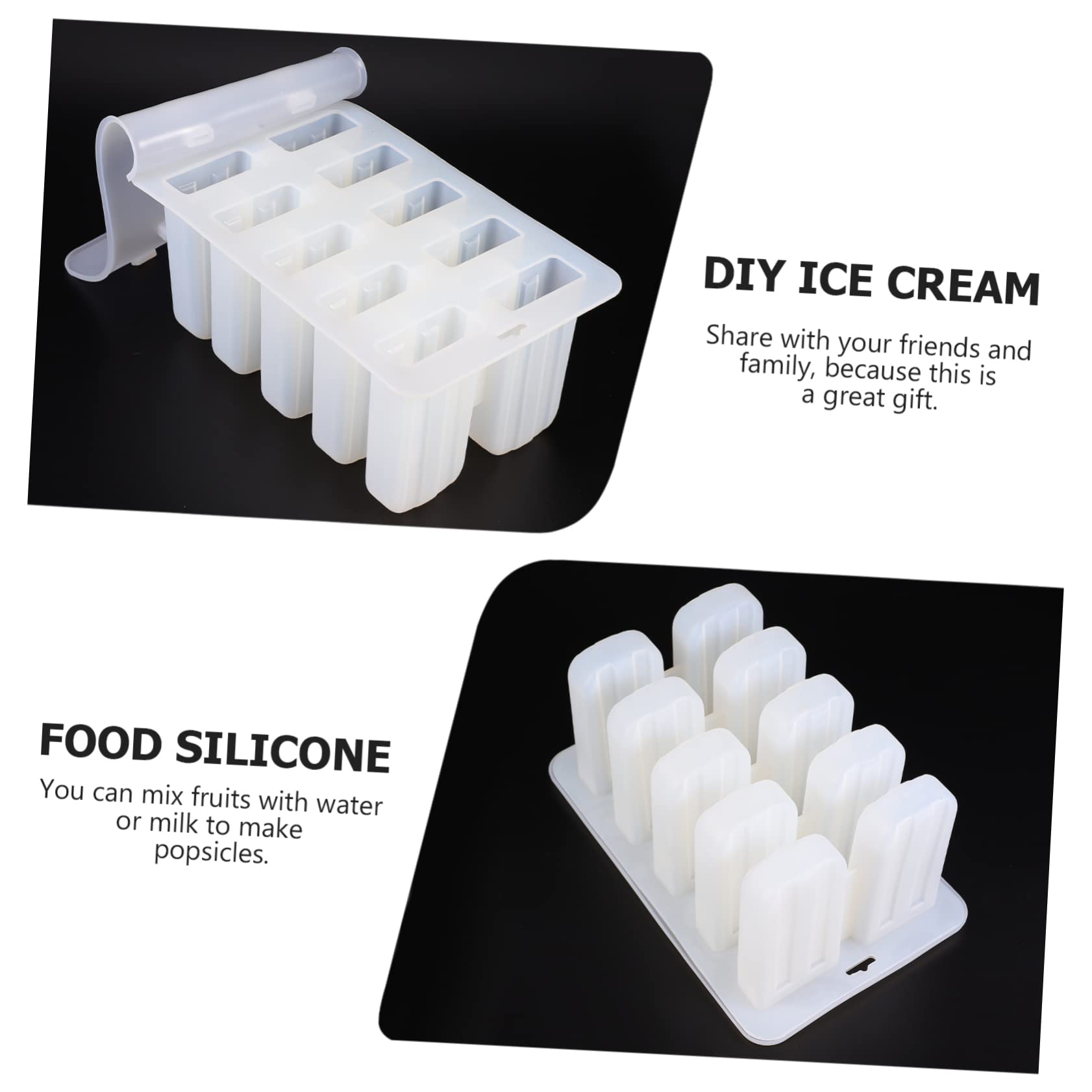 PartyKindom Moule à Glace Maison Pour Facile à Utiliser Et Réutilisable Pour Cas Glacés Diy