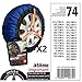atliprime 2pcs Anti-Skid Safety Ice Mud Tires Snow Chains car Snow Chains Fabric Tire Chains Snow Sock on Ice and Snowy Road (AT-SB74)