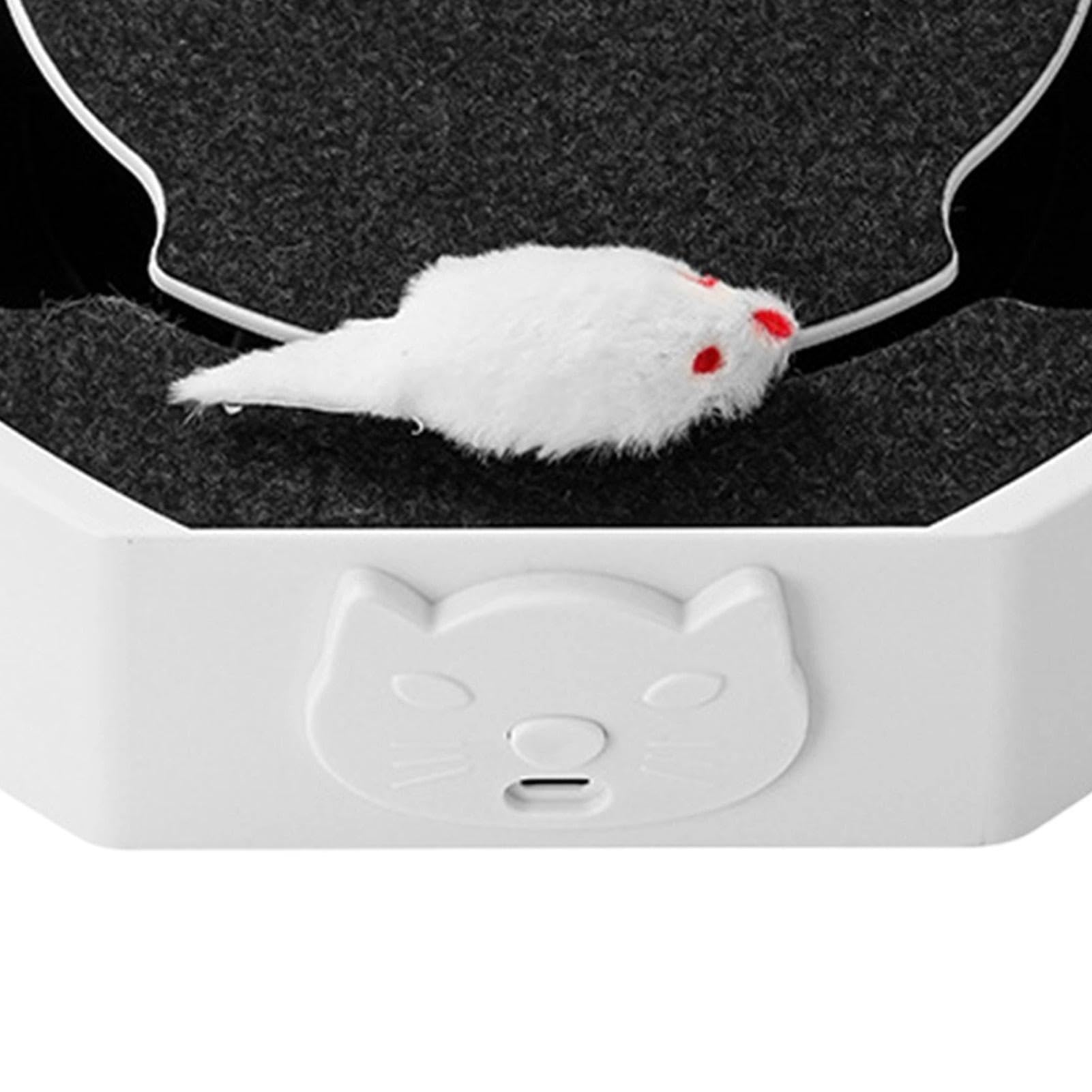 Juguete Automático para Gatos Juego de Enriquecimiento con Ratones de | Juguetes Recargables para Felinos de Interior para Dormitorio Hogar Apartamento Zona de Juegos Tiempo a Cocina