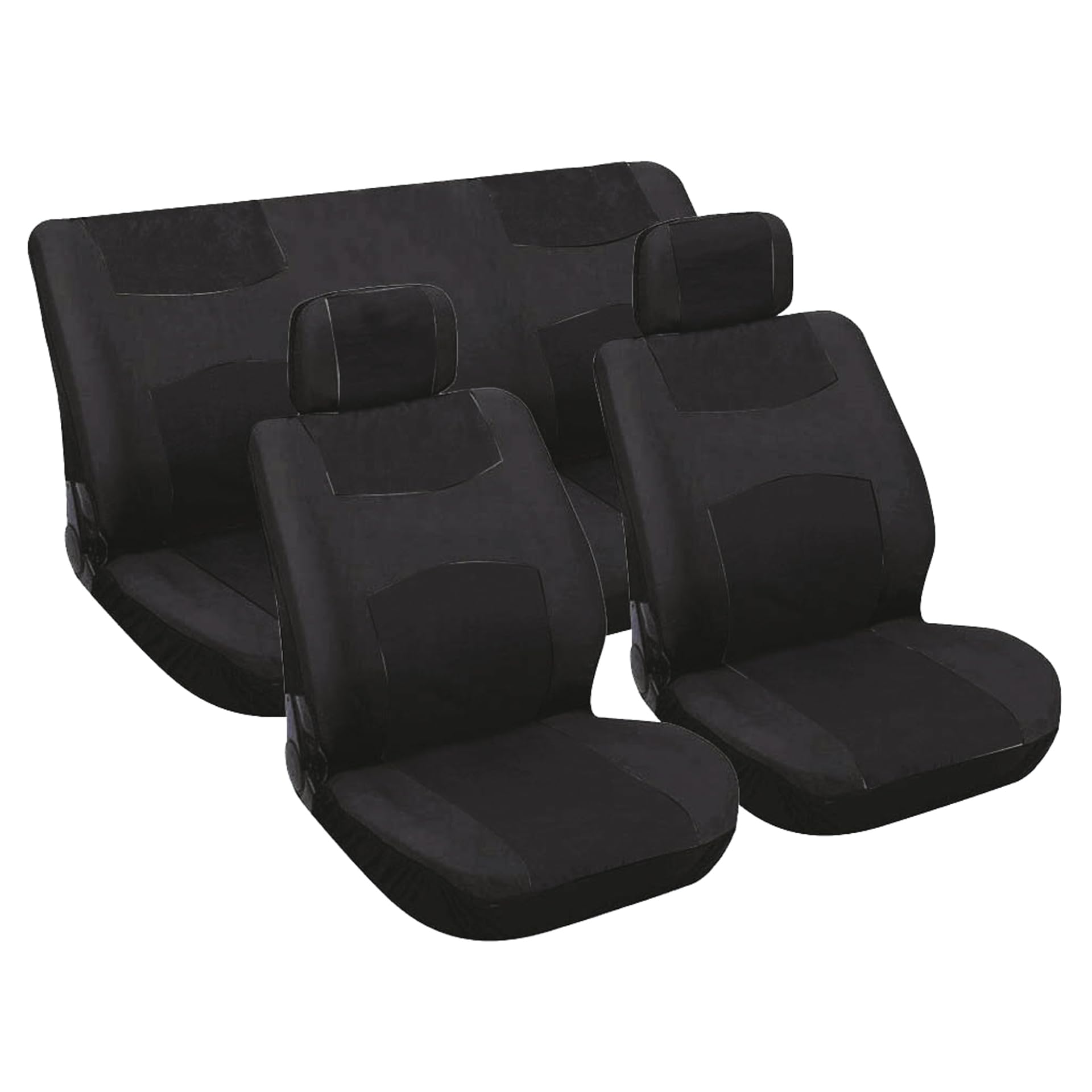 Carpoint 0310051 Schonbezug Set 6-teilig, schwarz